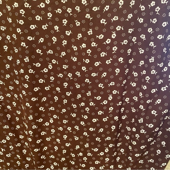 SHEIN Women Brown White Floral Button-Down Maxi Boho Dress Size Small - Picture 5 of 7